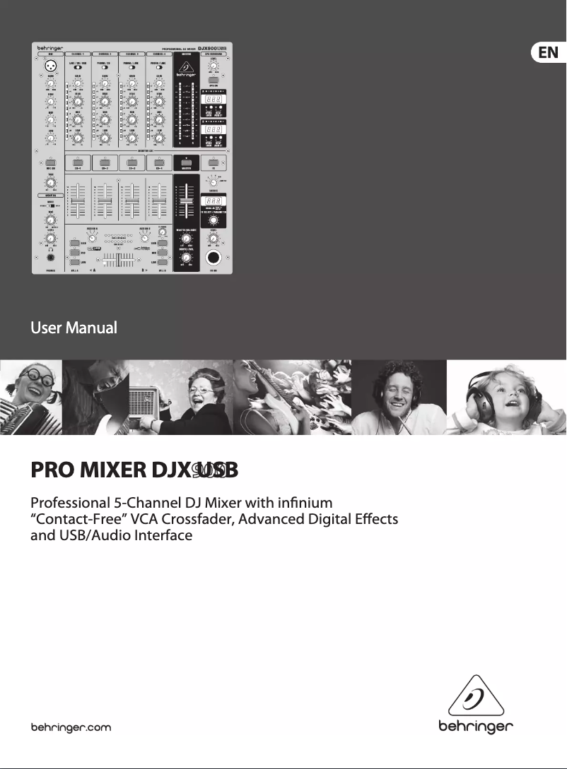 Image de la première page du manuel de l'appareil Pro Mixer DJX900USB