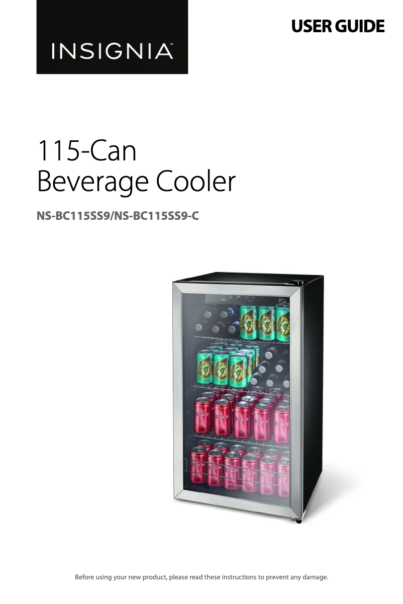 Page 1 de la notice Manuel utilisateur Insignia NS-BC115SS9