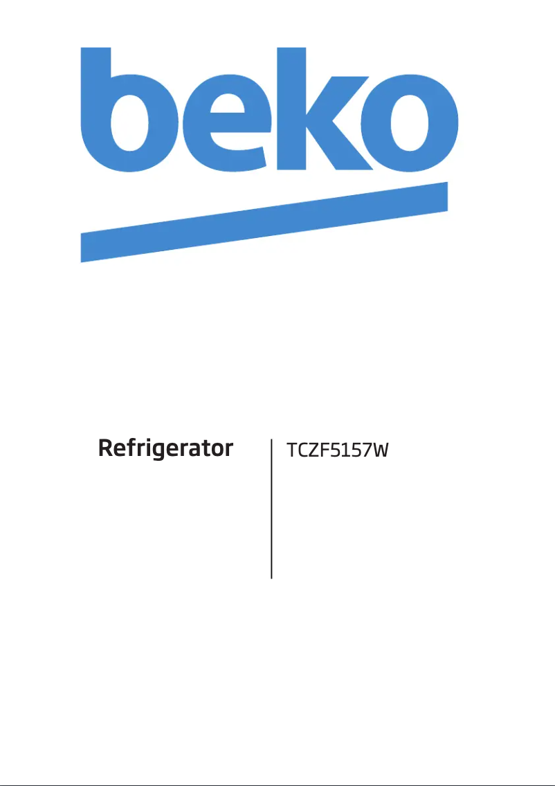 Page n°1 - Manuel utilisateur Beko TCZF 5157