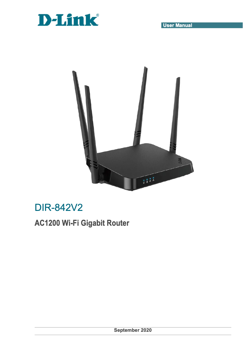 Page n°1 - Manuel utilisateur D-Link DIR‑842V2