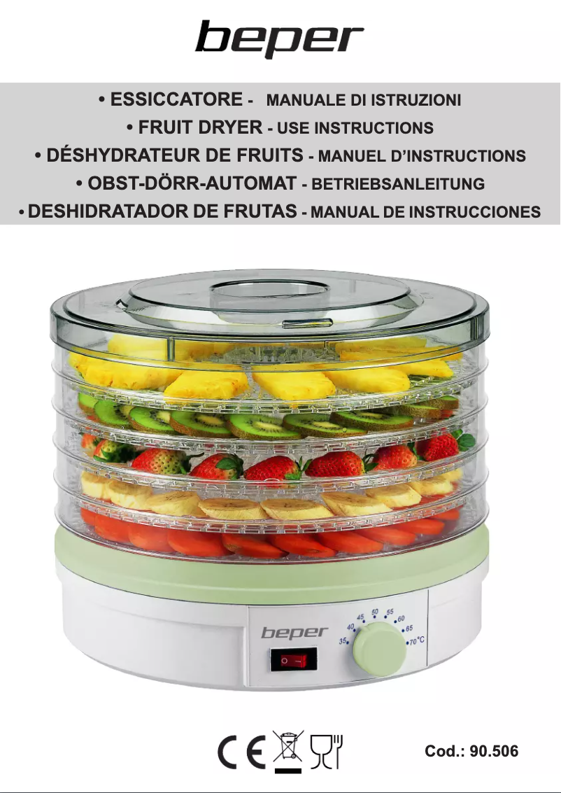 Page 1 de la notice Manuel utilisateur Beper 90.506