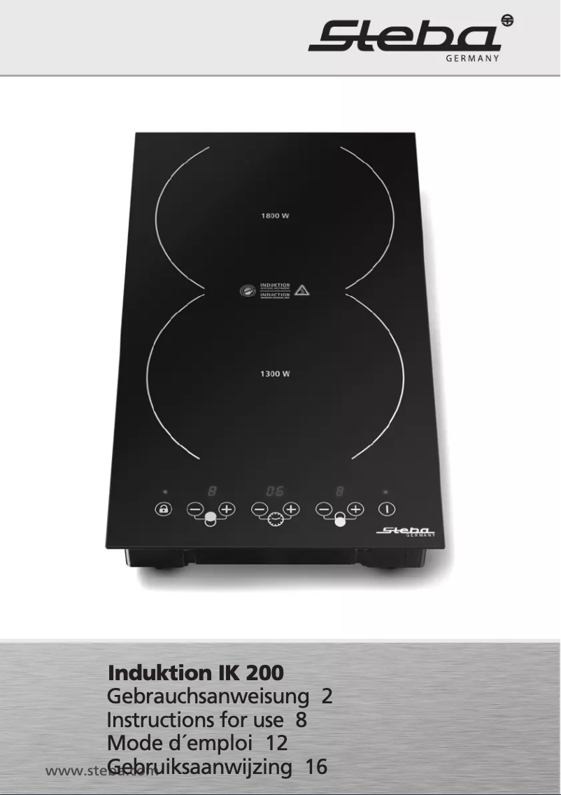 Page 1 de la notice Manuel utilisateur Steba IK 200