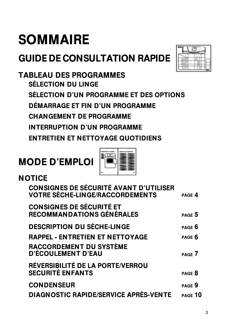 Page 1 de la notice Manuel utilisateur Whirlpool AWZ 9479 WP