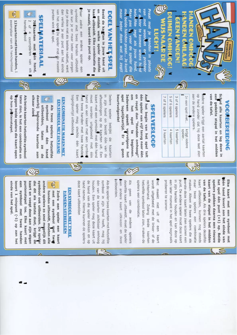 Image de la première page du manuel de l'appareil Hands