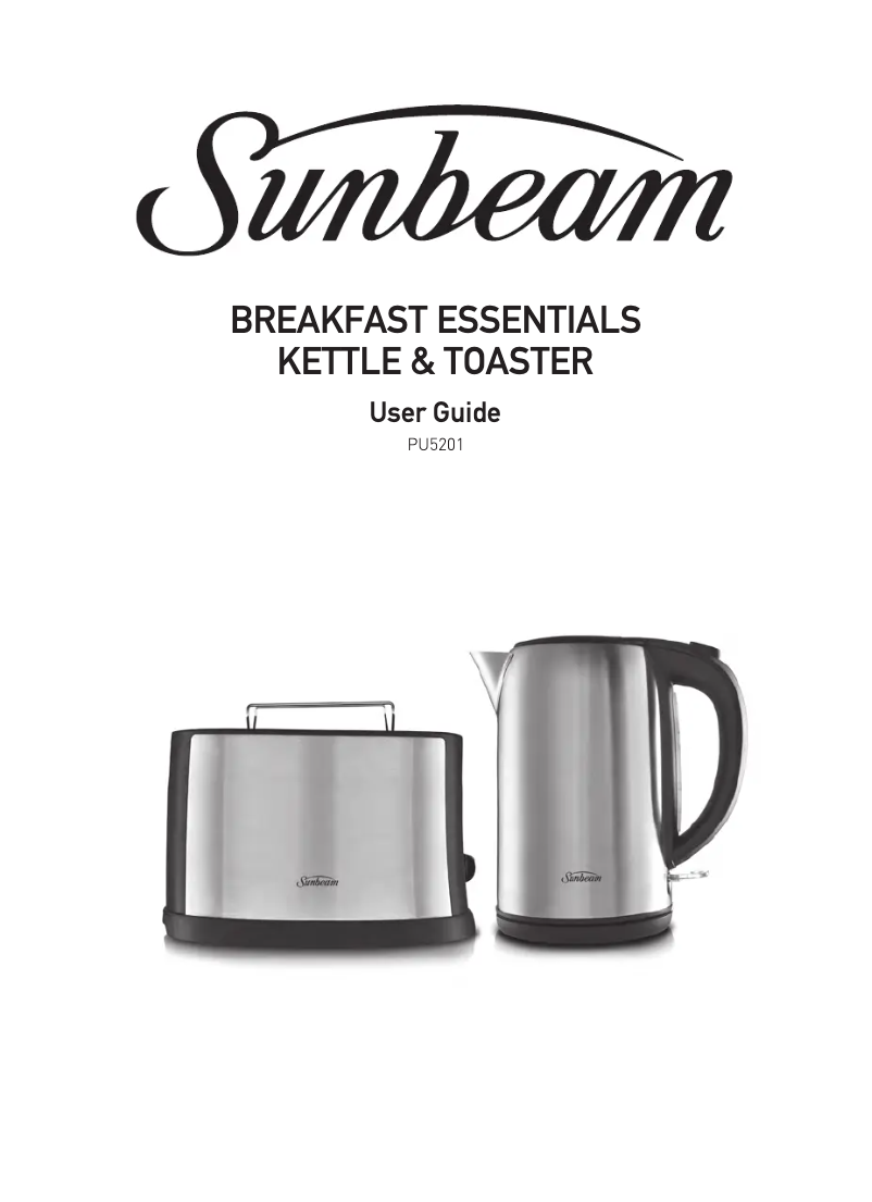 Page 1 de la notice Manuel utilisateur Sunbeam PU5201