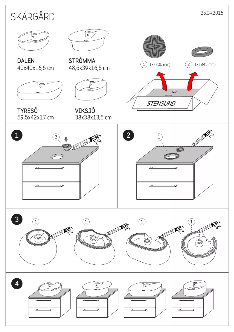 Page n°1 - Manuel utilisateur Camargue Viksjö