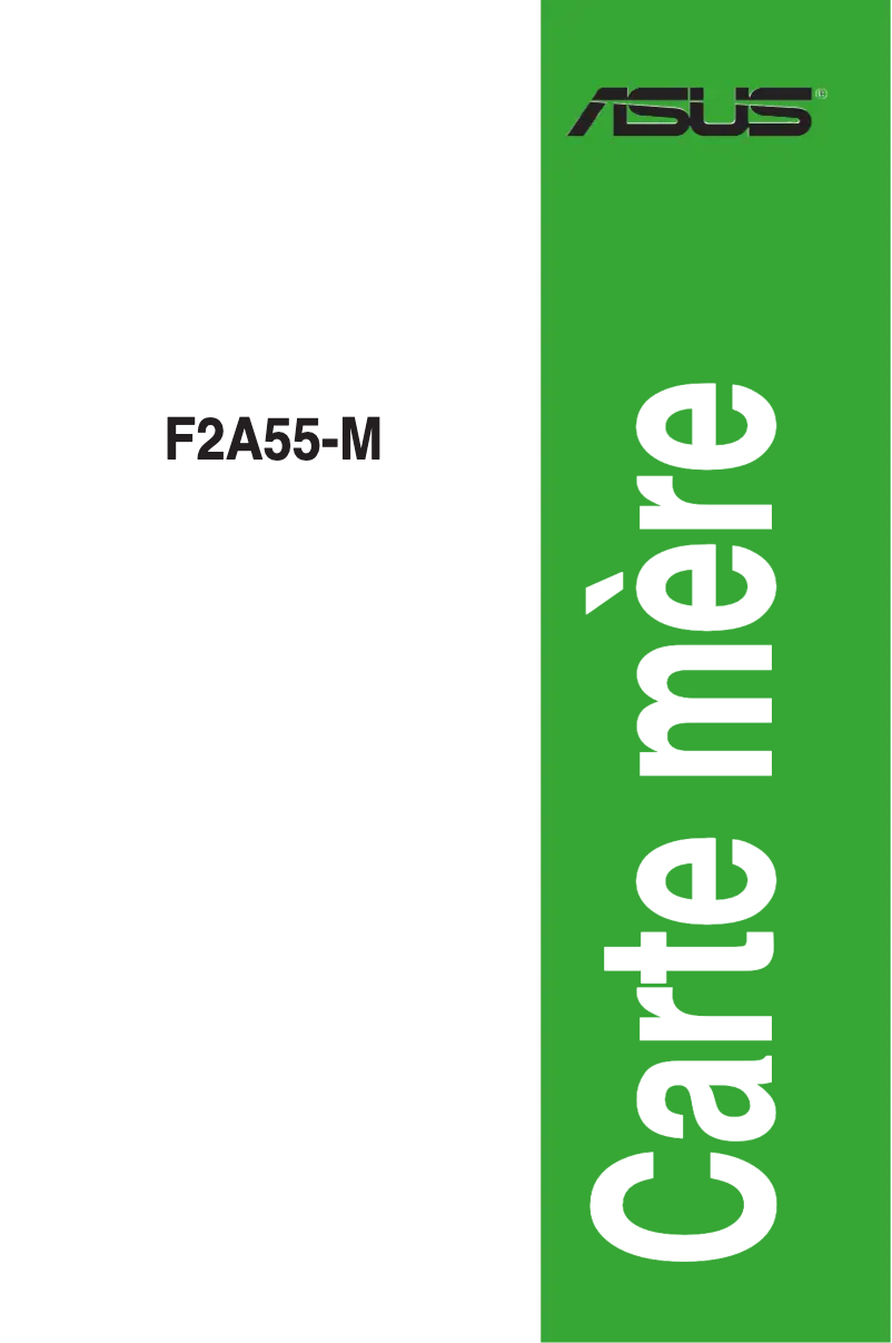 Image de la première page du manuel de l'appareil F2A55-M/CSM