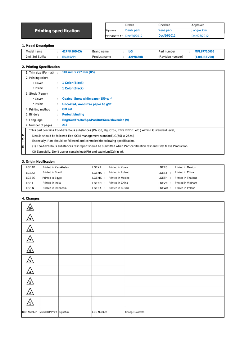 Image de la première page du manuel de l'appareil 50PN6506