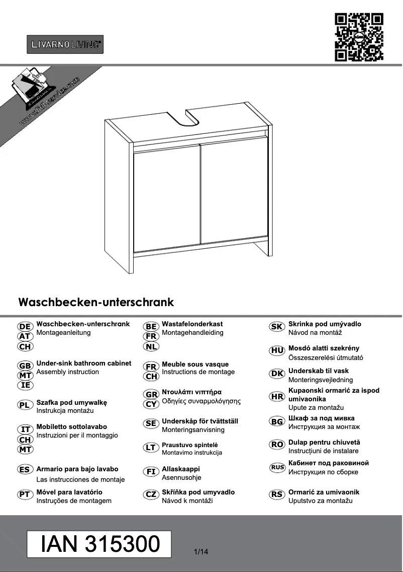 Page n°1 - Manuel utilisateur Livarno Lux IAN 315300