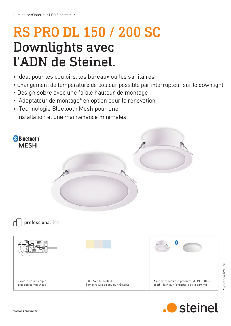 Page 1 de la notice Brochure Steinel RS PRO DL 200 SC
