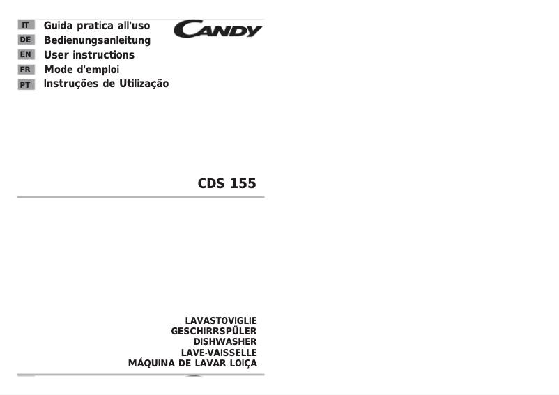 Image de la première page du manuel de l'appareil CDS 155 X/1