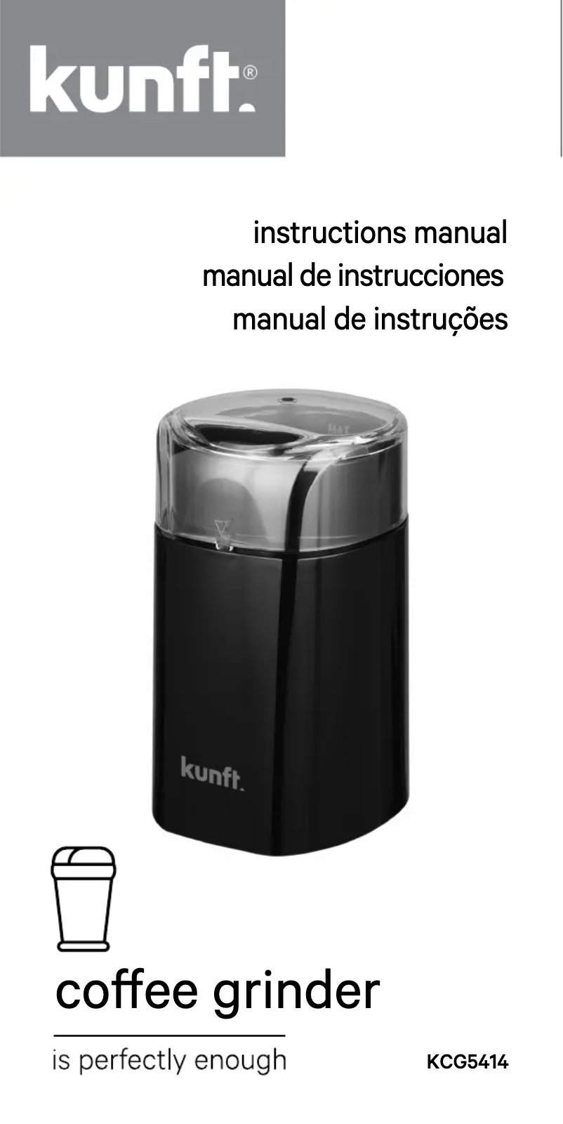 Image de la première page du manuel de l'appareil KCG5414