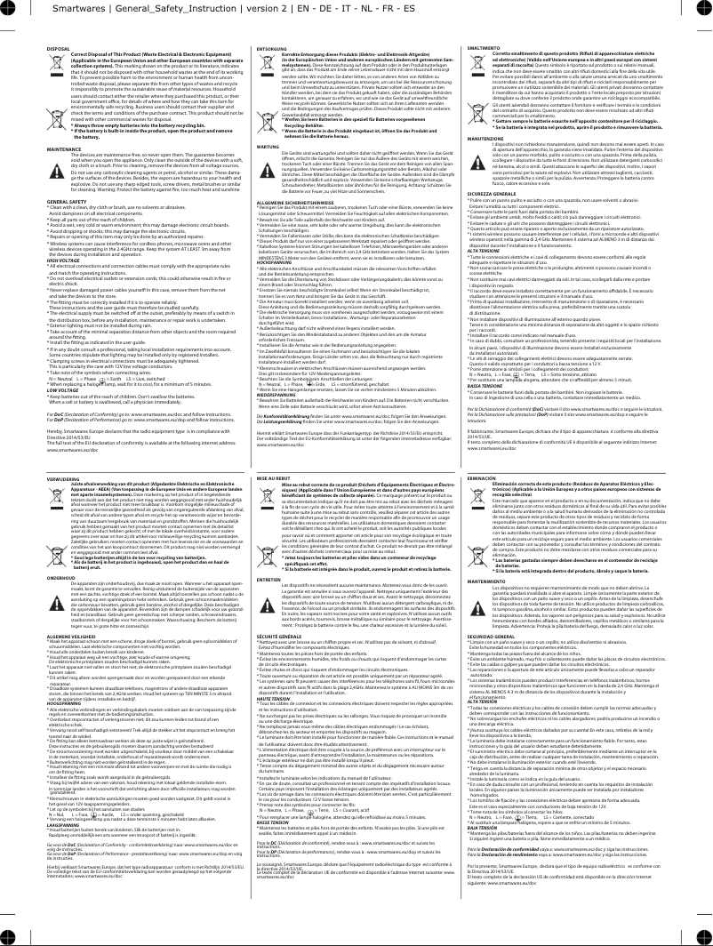 Page 1 de la notice Manuel utilisateur Smartwares 10.042.80