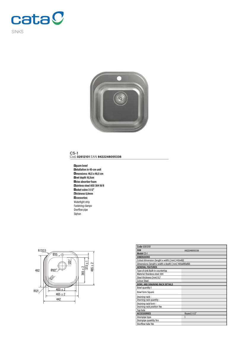 First page image of the manual for CS 1