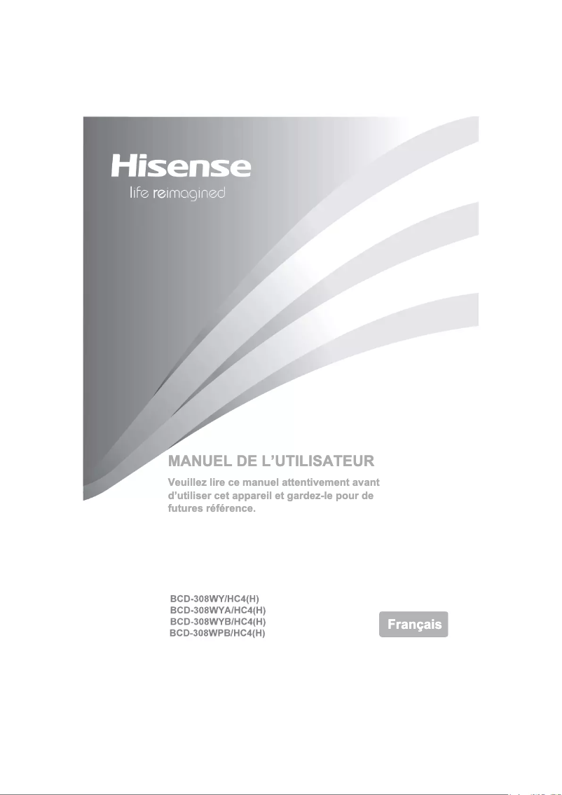 Page 1 de la notice Manuel utilisateur Hisense RB400N4WC1