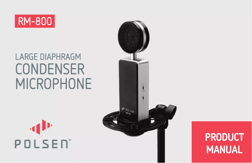 Page 1 de la notice Manuel utilisateur Polsen RM-800