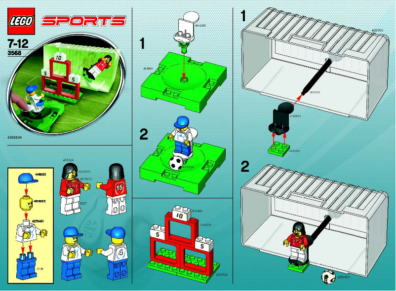 Page 1 de la notice Manuel utilisateur Lego Football Target Practice