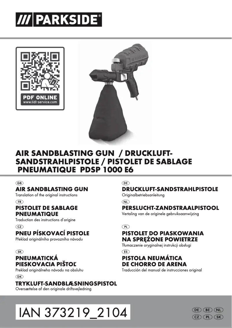 Image de la première page du manuel de l'appareil PDSP 1000 E6