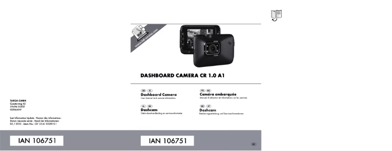 Page 1 de la notice Manuel utilisateur Targa CR 1.0A1