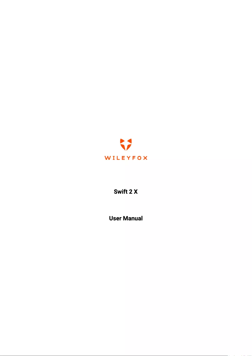 Image de la première page du manuel de l'appareil Swift 2 X