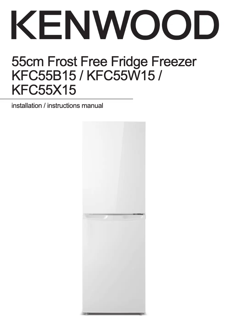 Image de la première page du manuel de l'appareil KFC55X15