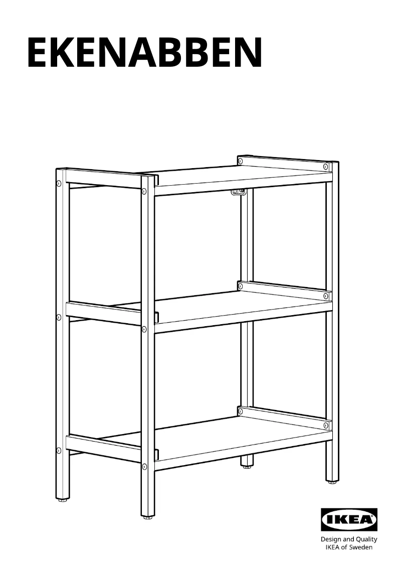 Página 1 del manual Manual de usuario Ikea EKENABBEN 904.878.17