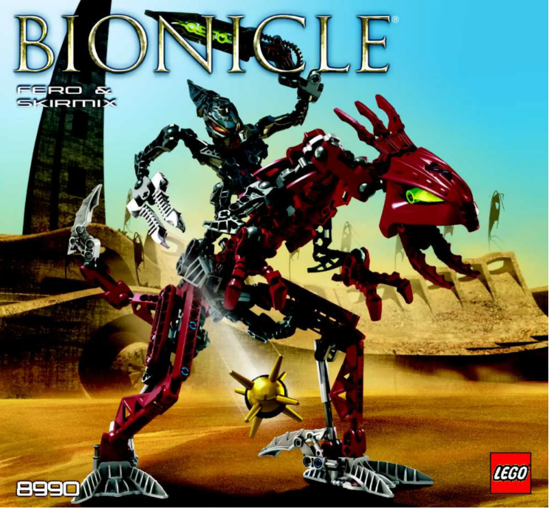 Page 1 de la notice Manuel utilisateur Lego Fero and Skirmix