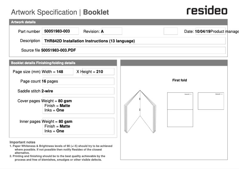 Image de la première page du manuel de l'appareil THR842D