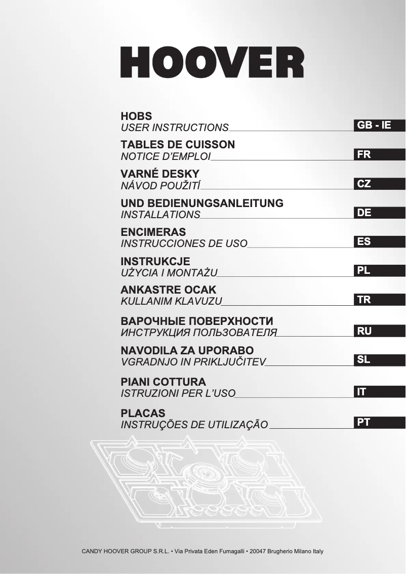 Page n°1 - Manuel utilisateur Hoover HGH 64SCX