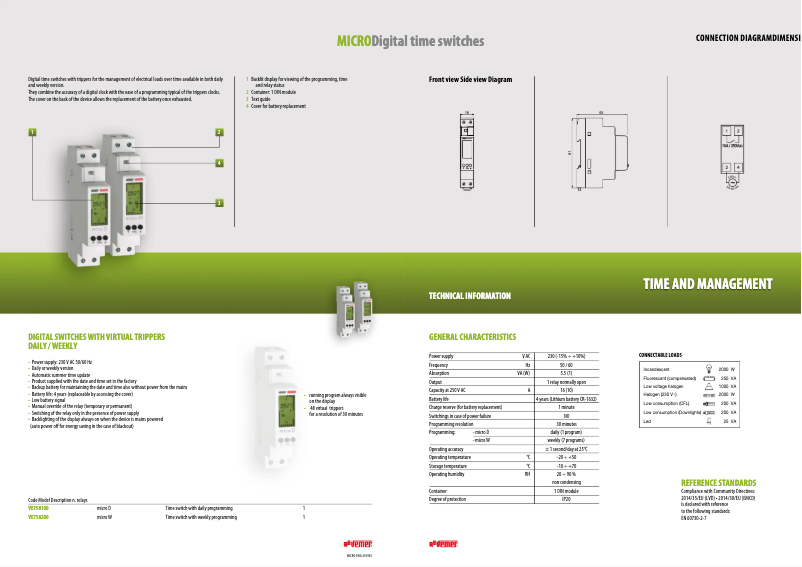 Page n°1 - Fiche technique Vemer Micro D