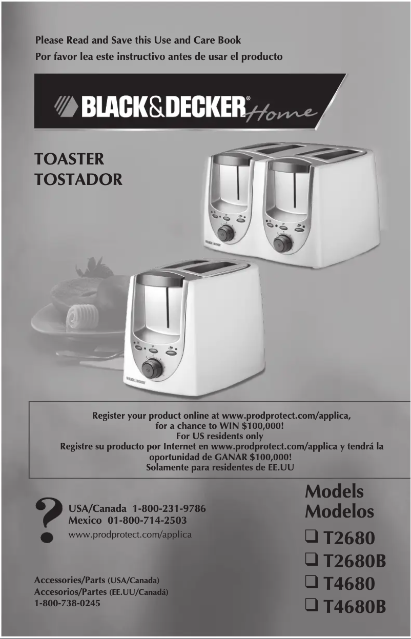 Page n°1 - Manuel utilisateur Black & Decker T2680B