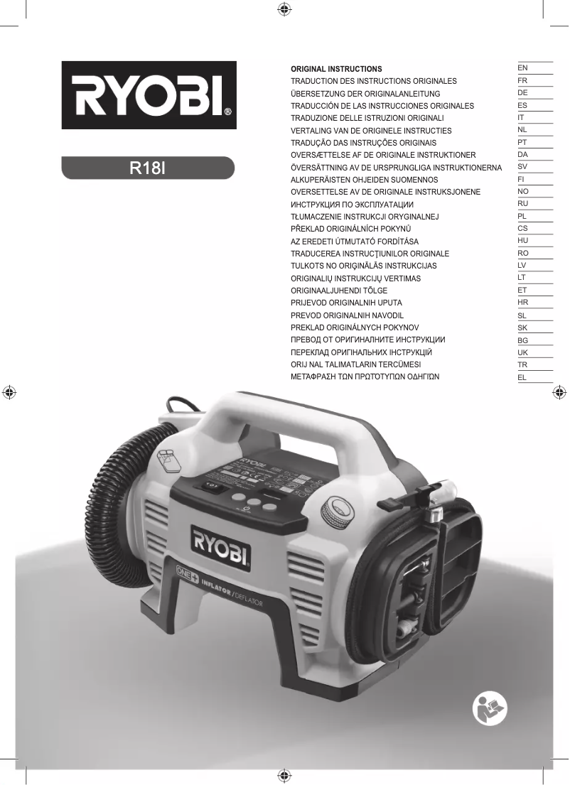 Page 1 de la notice Manuel utilisateur RYOBI One+ R18I