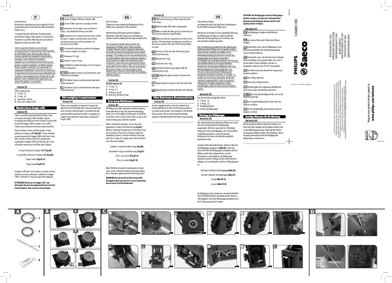 Page 1 de la notice Manuel utilisateur Philips Saeco CA6707