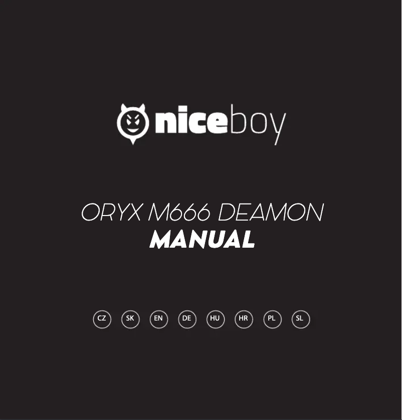 Página 1 del manual Manual de usuario Niceboy ORYX M666 Daemon
