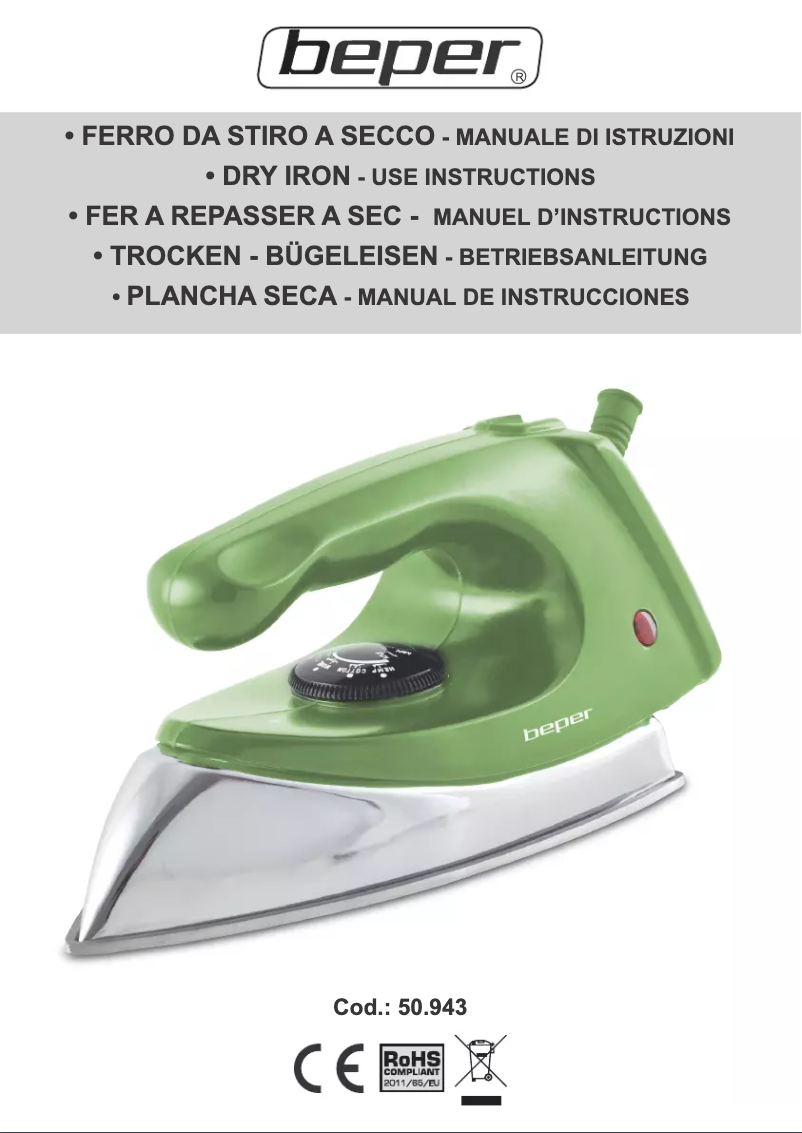 Image de la première page du manuel de l'appareil 50.943