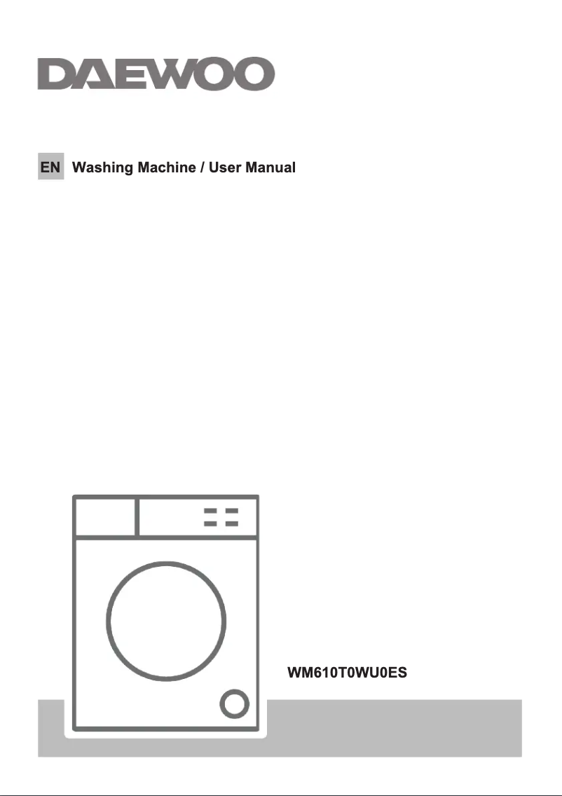 Page 1 de la notice Manuel utilisateur Daewoo WM610T0WU0ES