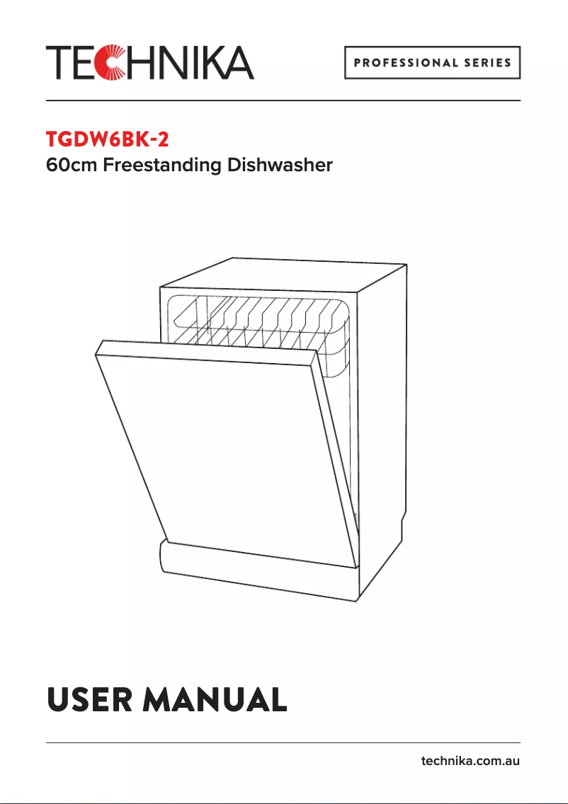 Image de la première page du manuel de l'appareil TGDW6BK-2