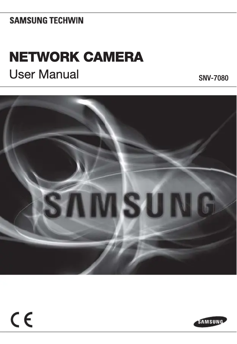 Page 1 de la notice Manuel utilisateur Samsung SNV-7080R