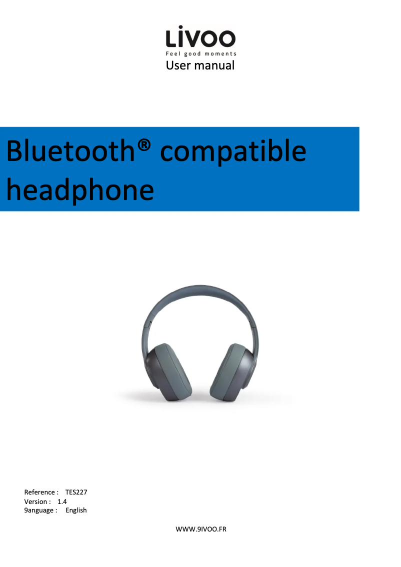 Page 1 de la notice Manuel utilisateur Livoo TES227