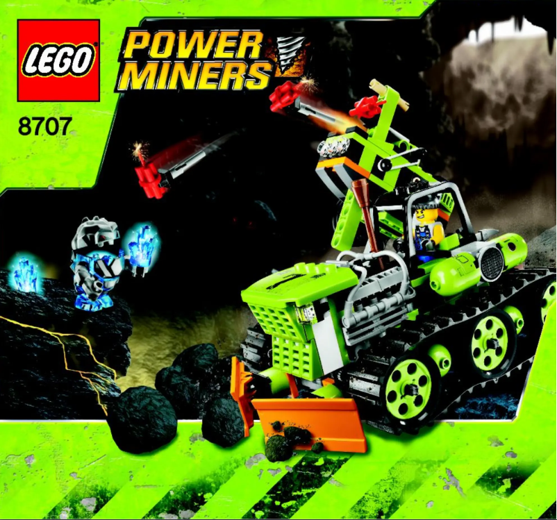 Page 1 de la notice Manuel utilisateur Lego Power Miners 8707
