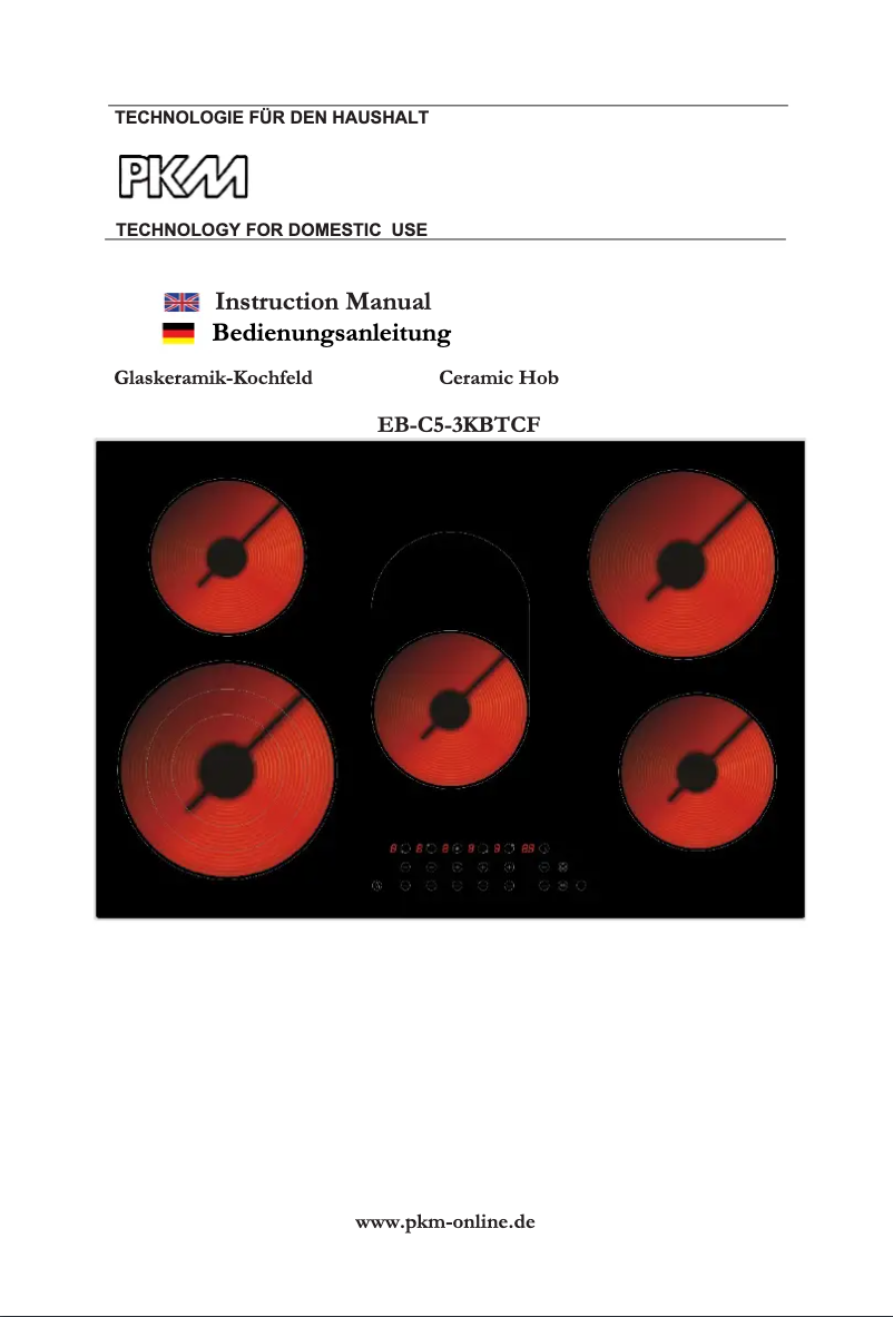 Image de la première page du manuel de l'appareil EB-C5-3KBTCF