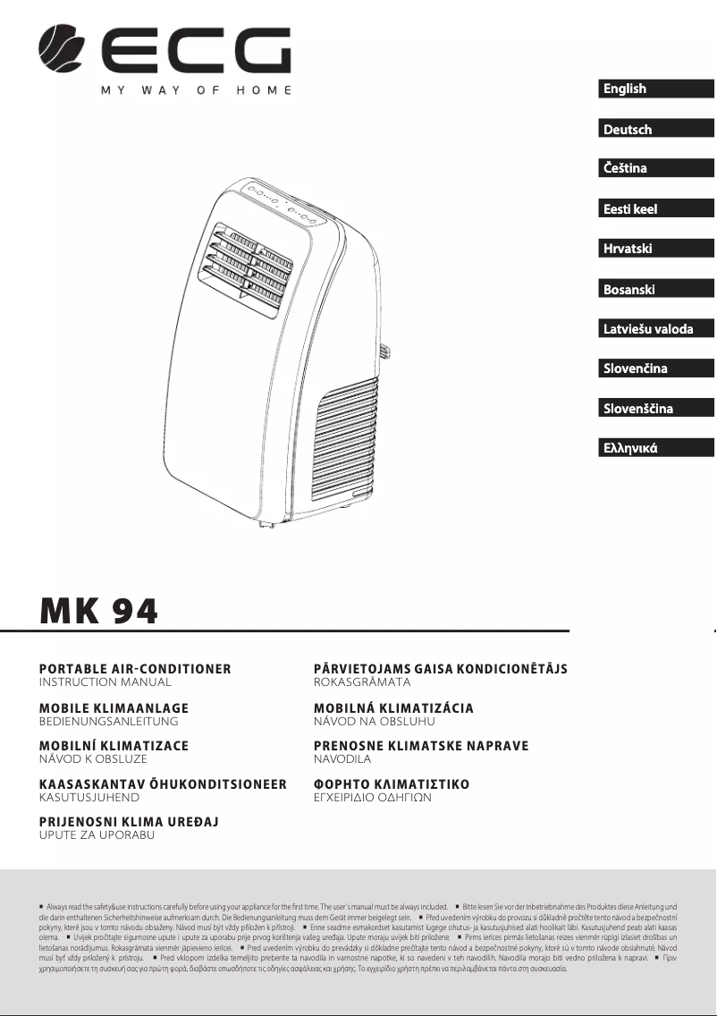 Page 1 of the manual Instruction Manual ECG MK 94