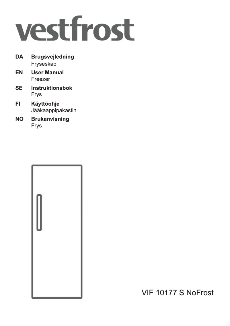 Imagen de la primera página del manual del dispositivo VIF 10177 S NoFrost