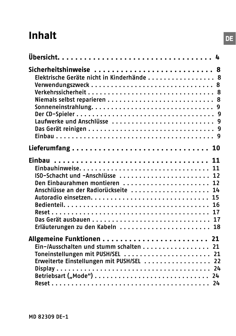 Page 1 de la notice Manuel utilisateur Medion LIFE P62004 (MD 82309)