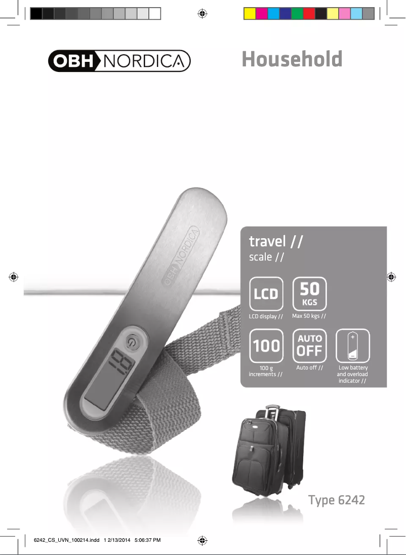 Página 1 del manual Manual de usuario OBH Nordica Travel 6242