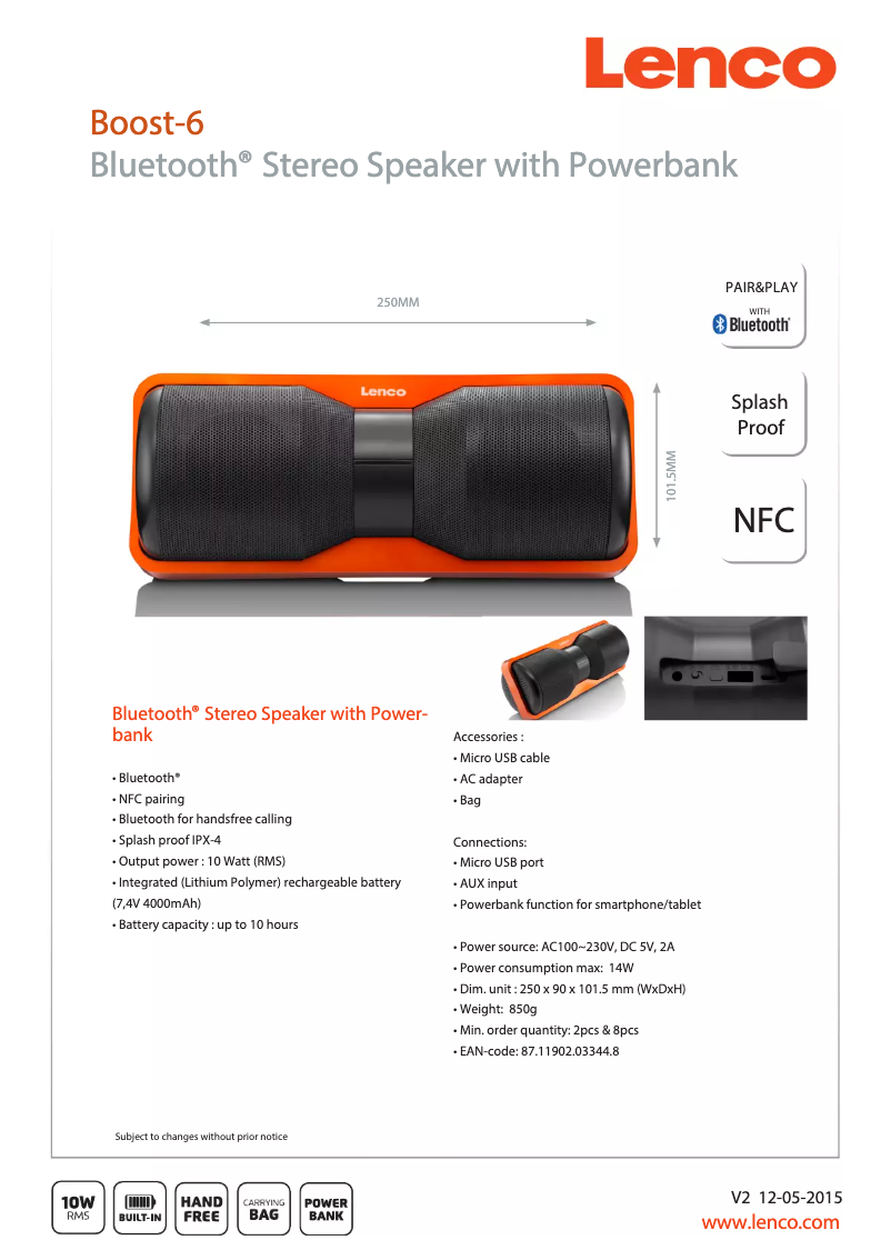 Image de la première page du manuel de l'appareil Boost-6