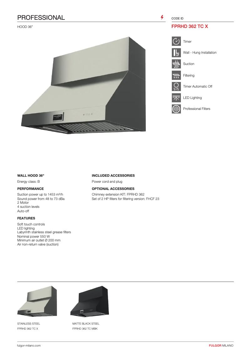 Image de la première page du manuel de l'appareil FPRHD 362 TC X