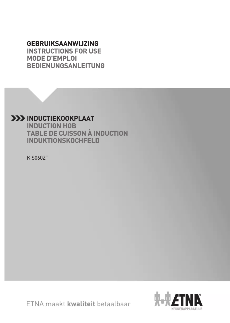 Page n°1 - Manuel utilisateur Etna KIS060ZT