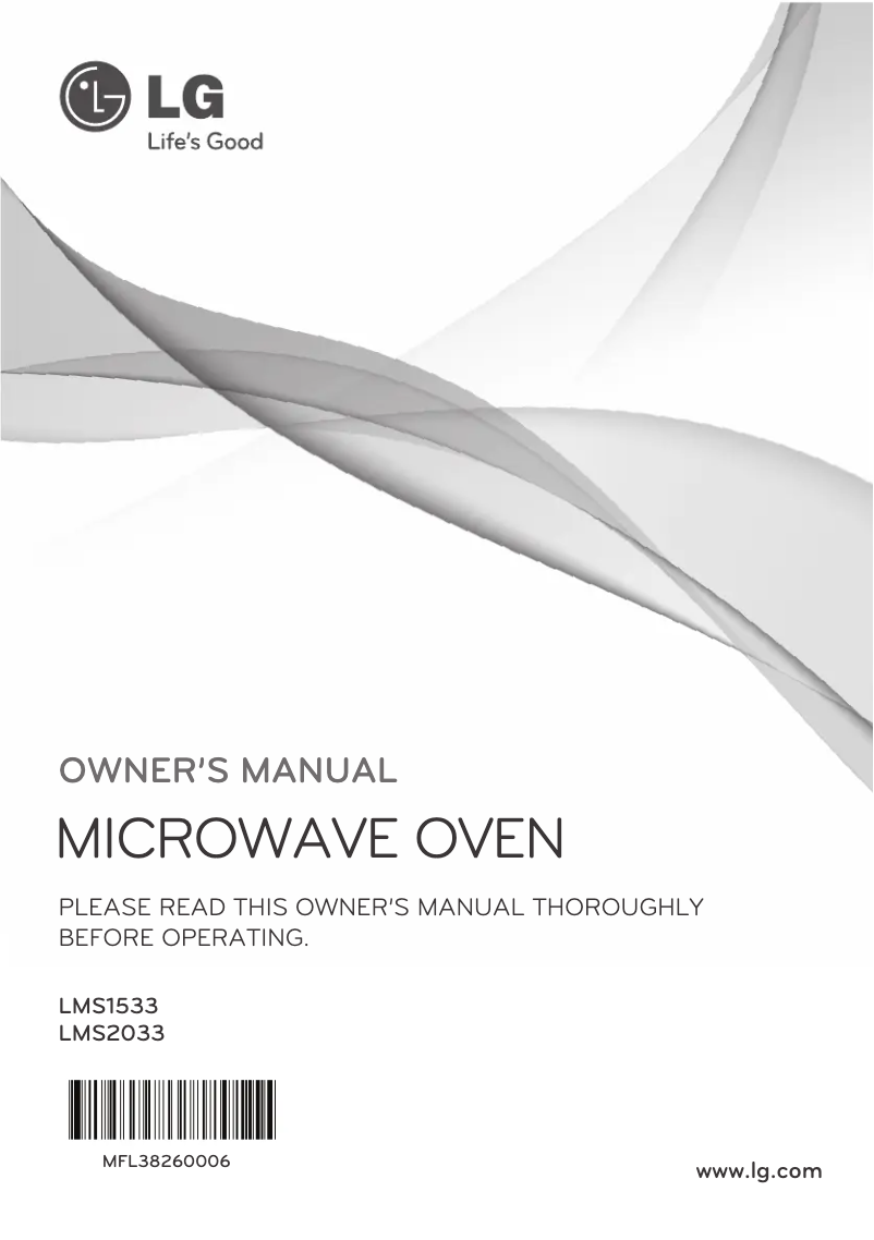 Image de la première page du manuel de l'appareil LMS2033ST