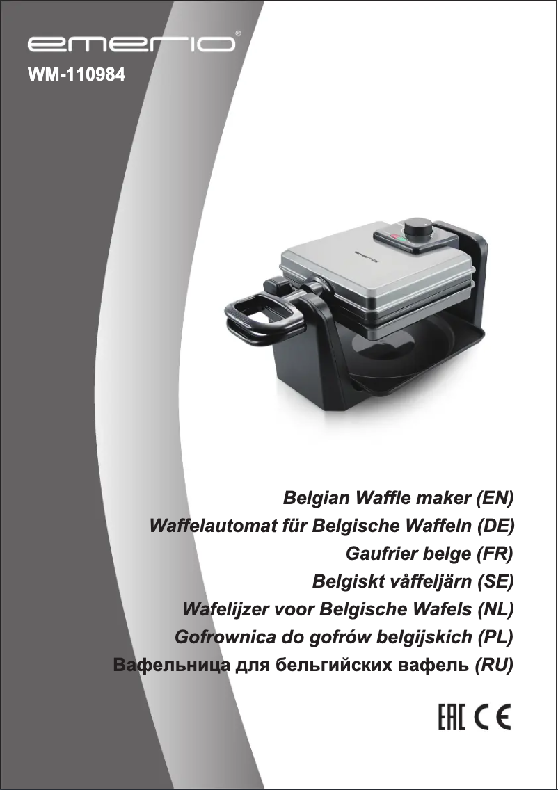 Page 1 de la notice Manuel utilisateur Emerio WM-110984